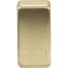 Knightsbridge GDWASHBB Grid Brushed Brass WASHING MACHINE Switch Cover image