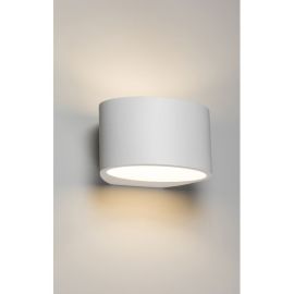 Knightsbridge PWL3 Natural Gypsum IP20 40W Max 200mm LED G9 Curved Up-Down Plaster Wall Light