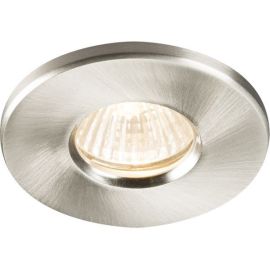 Knightsbridge RDSHCBR Brushed Chrome IP65 35W Max 84mm Dimmable LED GU10 Recessed Downlight image