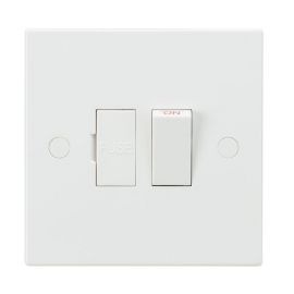 Knightsbridge SN6300 Square Edge White 13A Switched Fused Spur Unit image