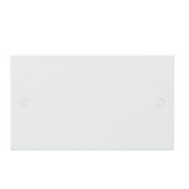 Knightsbridge SN8360 Square Edge White 2 Gang Blanking Plate image