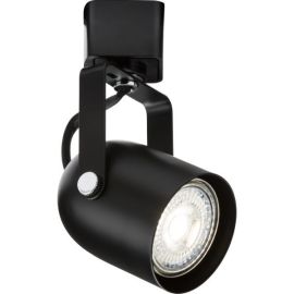 Knightsbridge TRKSP9ABK Black 50w Max LED GU10 Adjustable Track Spotlight