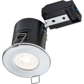 Knightsbridge VFCFC Chrome IP20 35W Max 85mm Dimmable LED GU10 Fire-Rated Fixed Downlight