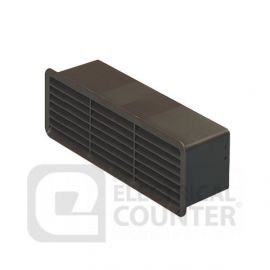 National Ventilation D501WH Monsoon Horizontal Airbrick with White Damper 222x69mm image