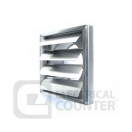 National Ventilation 5700SS Monsoon Stainless Steel 125mm Wall Outlet with Gravity Flaps image