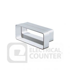 National Ventilation D958WH Airbrick Adapter from Supertube 204x60mm to Megaduct 220x90mm F-F image