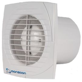 National Ventilation D100HT Monsoon D-Series 100mm Humidistat and Timer 
