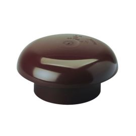 National Ventilation D4110B Monsoon Brown Roof Mushroom Cowl for 110mm Pipe image