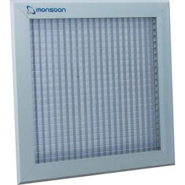 National Ventilation ECG100WH Monsoon White Egg Crate Grille 100mm 142x142mm image
