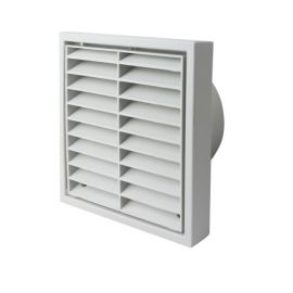 National Ventilation MONV244W-F/S 100mm Round White Fixed Grille image