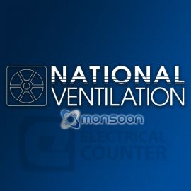 National Ventilation MONV270B Monsoon 125mm Brown Round Gravity Grille 150x150mm image