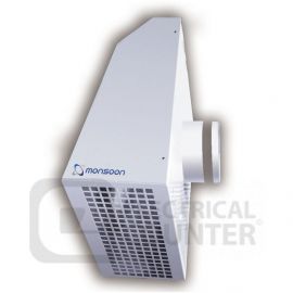 National Ventilation UEC125 Monsoon 125mm Metal Cased External Centrifugal Fan  image