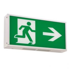 Hera 3W Running Man Emergency Exit LED Back Box inc. UP Arrow Legend