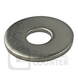 Olympic Fixings 085-195-015 BZP Steel Mudguard Repair Washers M8 25mm (100 Pack, 0.04 each) image