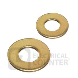 Olympic Fixings 216-355-080 Brass M4 Machine Washers  (100 Pack, £0.02 each)