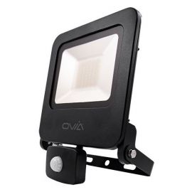 Ovia OV10150BKCWPIR Pathfinder Black IP44 50W 4000lm 4000K PIR Floodlight image