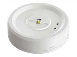 Ovia OVEM10210WHST Sibex White IP20 3W 159lm 6500K Round Non-Maintained 3 Hour Emergency Ceiling Light