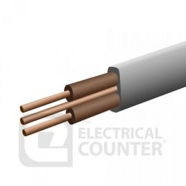 Pitacs 6242Y1.0BR-100m Brown & Brown Core 1.0mm 6242Y Twin & Earth Cable - 100m image