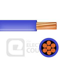 Pitacs 6491X6.0BL-100m Blue Single Core 6491X 6.0mm Cable - 100m image