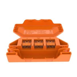 Quickfix JB3 Orange 3 Cable Maintenance-Free Wago 221 Connector Junction Box image