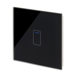 Retrotouch 01406 Crystal Black 1 Gang 3-300W 1 Way Touch LED Light Switch