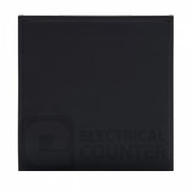 Black 50mm x 50mm Euro Module Blank Plate image