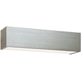 Saxby 46395 Shale CCT Brushed Silver IP20 9W 550lm 3500-5000K Non-dimmable Wall Light