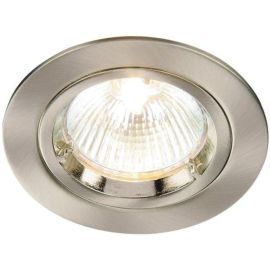 Saxby 52330 Cast Satin Nickel IP20 50W 70mm GU10 Dimmable Downlight