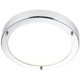 Saxby 54676 Portico LED Chrome IP44 9W 650lm 4000K Non-dimmable Ceiling Light image