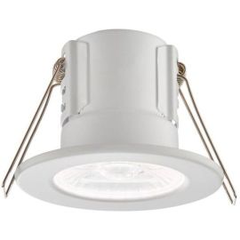 Saxby 74708 ShieldECO White IP65 8.5W 820lm 4000K 57mm Dimmable Fire Rated Downlight image