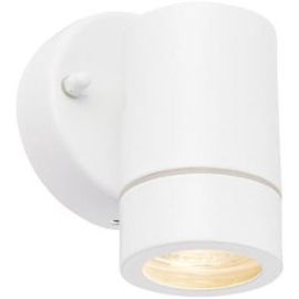 Saxby 75441 Palin White IP44 7W GU10 Dimmable Wall Light image