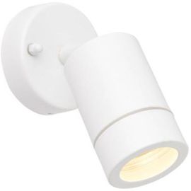 Saxby 75443 Palin White IP44 7W GU10 Adjustable Dimmable Wall Light
