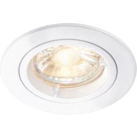 Saxby 76006 Cast White IP20 50W 70mm GU10 Dimmable Downlight image