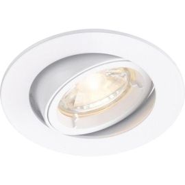 Saxby 76007 Cast White IP20 50W 80mm GU10 Adjustable Dimmable Downlight image
