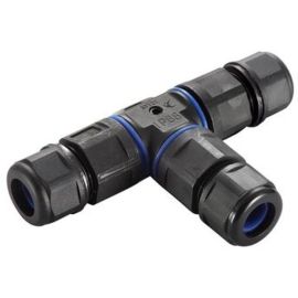 Saxby 90132 Inline Black Tee IP68 Connector