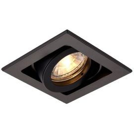 Saxby 94795 Xeno Black IP20 50W 76mm GU10 Adjustable Dimmable Downlight image