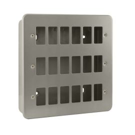 Click CL20518 Essentials Metal Clad 18 Gang GridPro Frontplate and Back Box