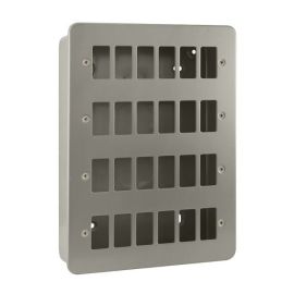 Click CL20524 Essentials Metal Clad 24 Gang GridPro Frontplate and Back Box image