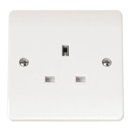 Click CMA030 Polar White Mode 1 Gang 13A Unswitched Socket