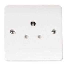Click CMA038 Polar White Mode 5A Round Pin Socket Outlet
