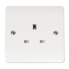 Click CMA630 Polar White Mode 1 Gang 13A 2 Earth Unswitched Socket image