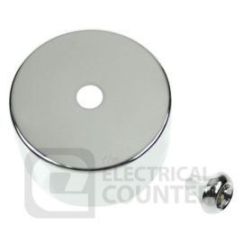 Decorative Polished Chrome Metallic Pull Cord Cover & Pull Bell image