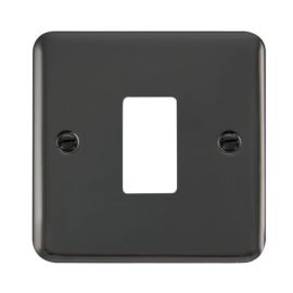 Click DPBN20401 GridPro Black Nickel 1 Gang Deco Plus Front Plate image
