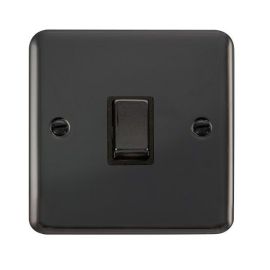Click DPBN722BK Deco Plus Black Nickel Ingot 20A 2 Pole Switch - Black Insert