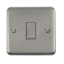 Click DPSS425GY Deco Plus Stainless Steel Ingot 1 Gang 10AX Intermediate Switch - Grey Insert image