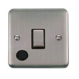 Click DPSS522BK Deco Plus Stainless Steel Ingot 1 Gang 20A 2 Pole Flex Outlet Switch - Black Insert image