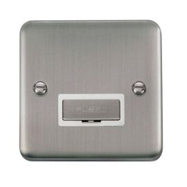 Click DPSS750WH Deco Plus Stainless Steel Ingot 13A Fused Spur Unit - White Insert image