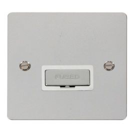 Click FPCH750WH Define Polished Chrome 13A Ingot Fused Spur Unit - White Insert