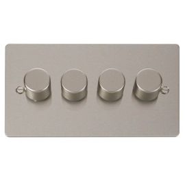 Click FPPN164 Define Pearl Nickel 4 Gang 100W 2 Way Dimmer Switch 