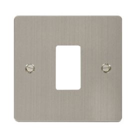 Click FPSS20401 GridPro Stainless Steel 1 Gang Define Front Plate image